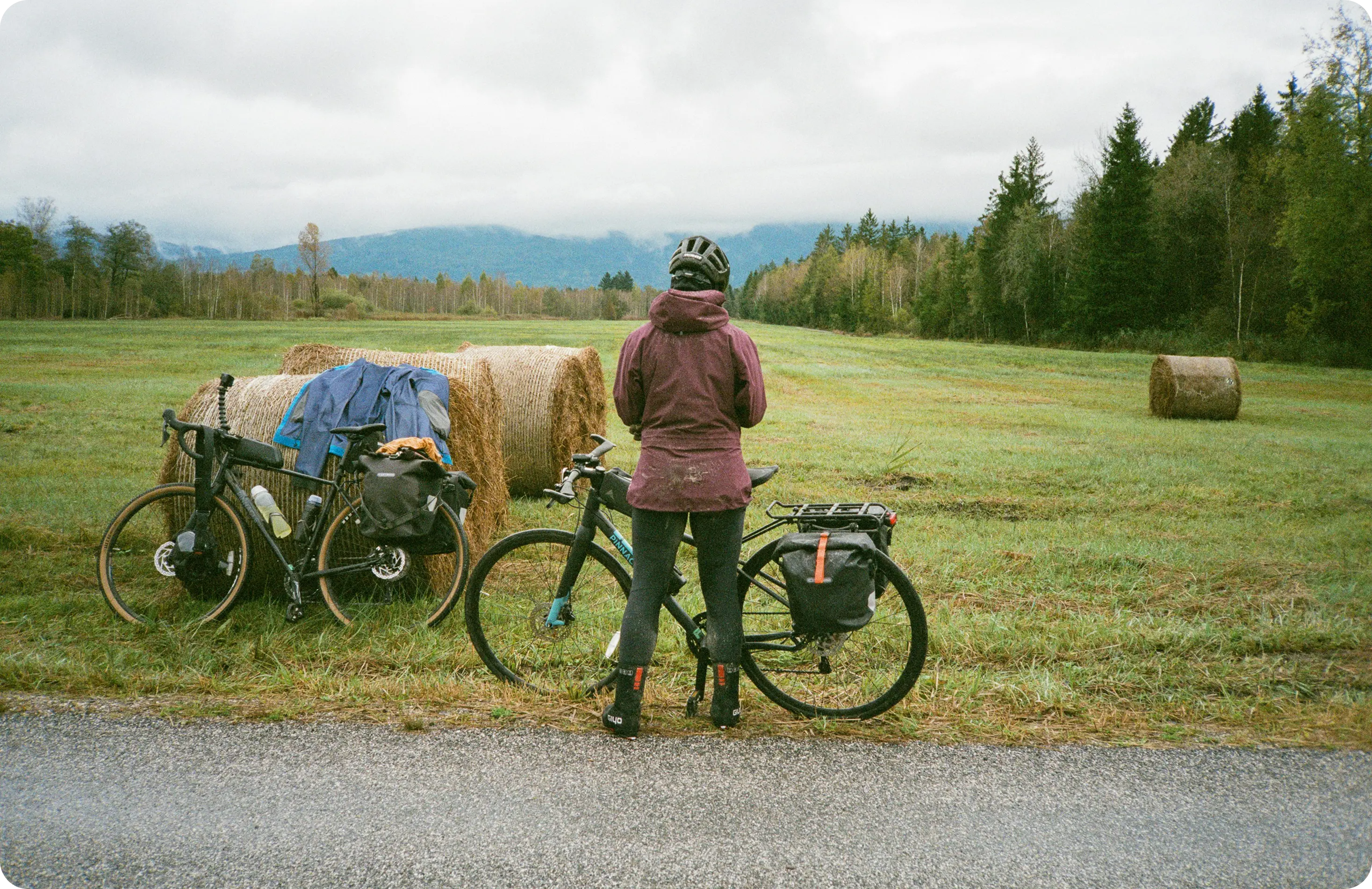 A bike in a field