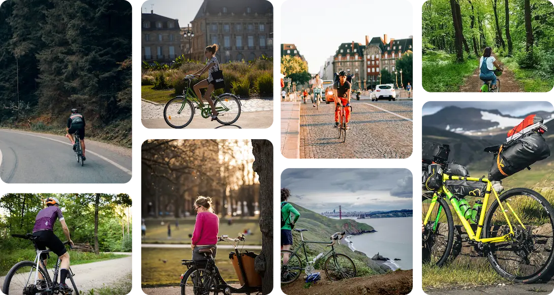 Community member cycling